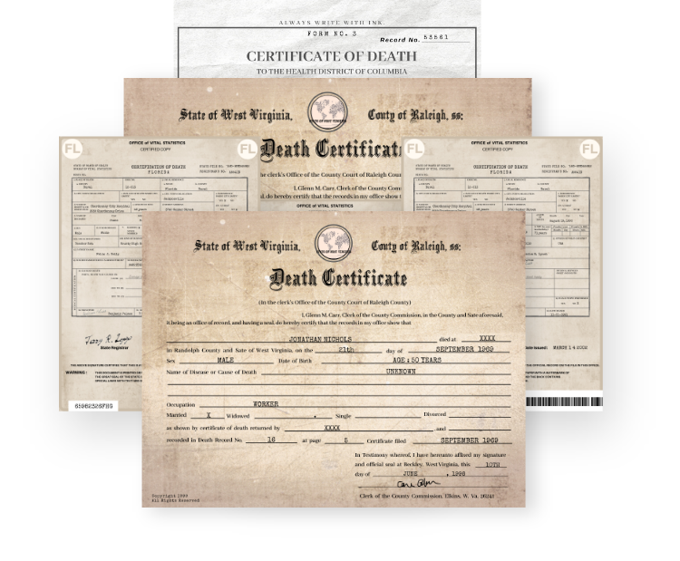 death certificates
