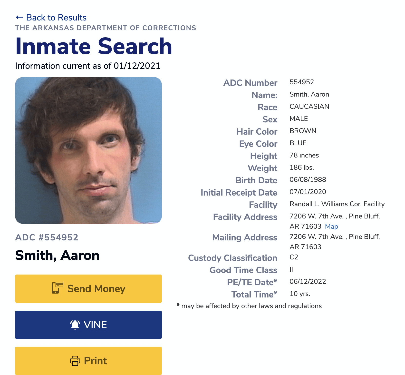 Arkansas Inmate Search