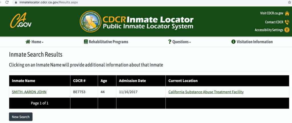 Inmate Search California The Ultimate Guide 2024 Public Records   California DOC Inmate Search Step 4 1024x432 