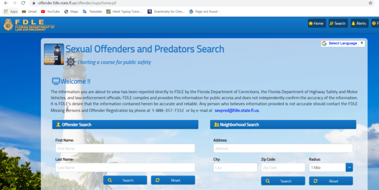 Florida Sex Offender Search 1