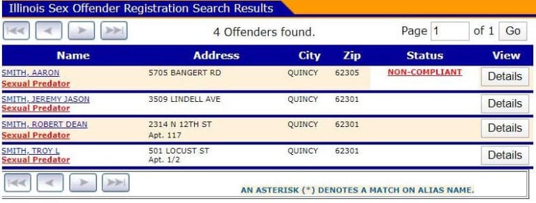 Illinois Sex Offender Search 3