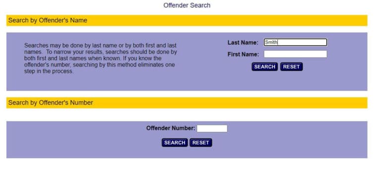 Indiana DOC Inmate Search 2