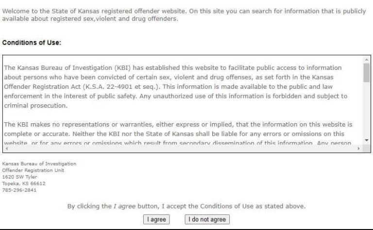Kansas Sex Offender Search 1