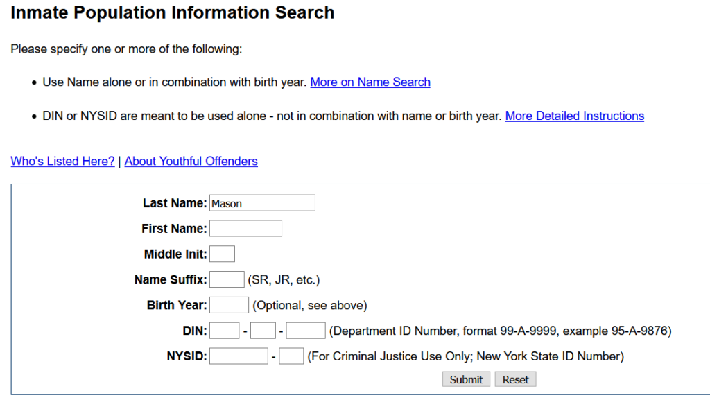 new york inmate search with photo