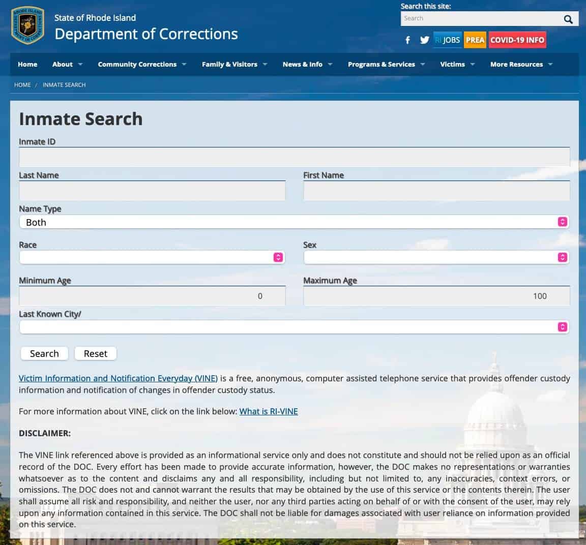 Inmate Search Rhode Island The Ultimate Guide 2023 Public Records