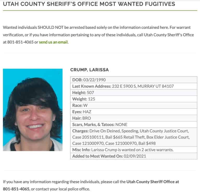 Utah County's Most Wanted Fugitives 2