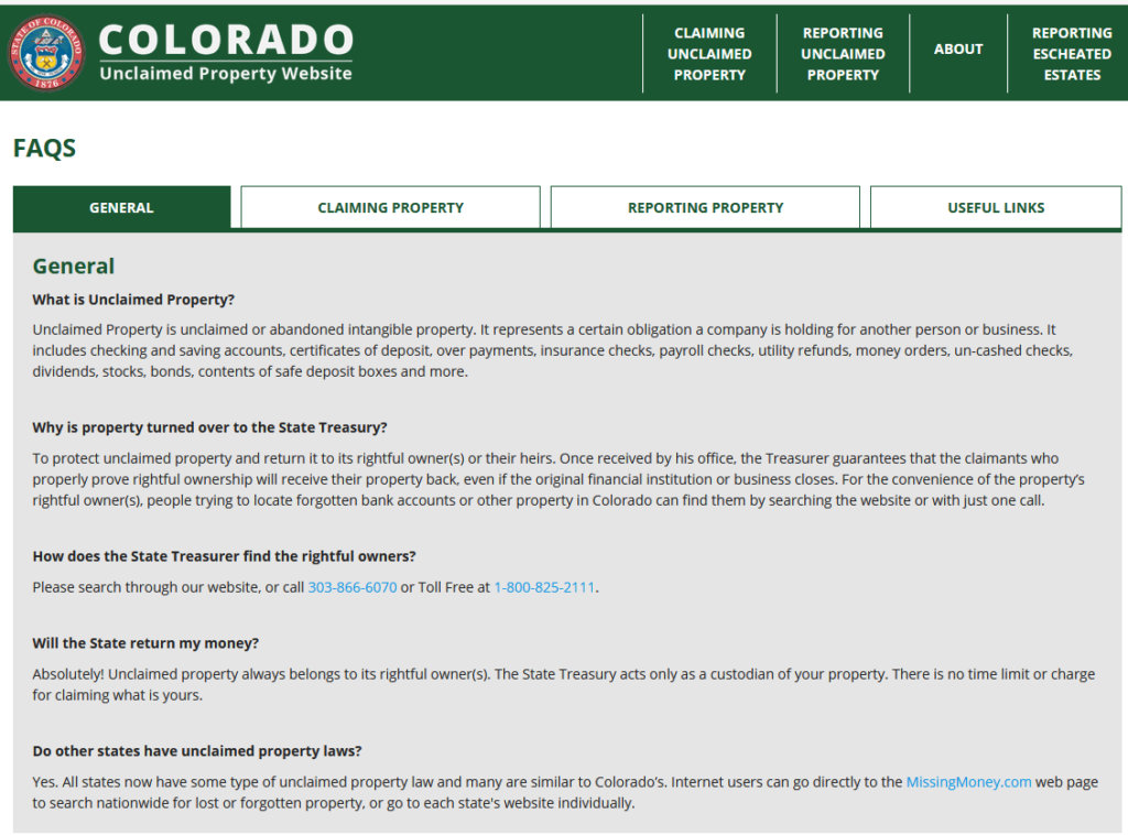 Unclaimed Money In Colorado – The Ultimate Guide - 2024 - Public ...