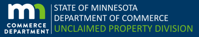 How to Use the Minnesota Unclaimed Property Search 1