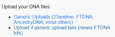 GEDMatch Upload Raw Data image