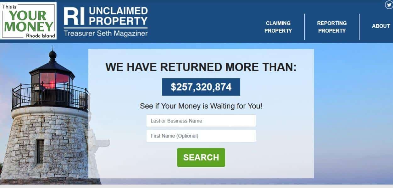 Unclaimed Money In Rhode Island The Ultimate Guide 2024 Public