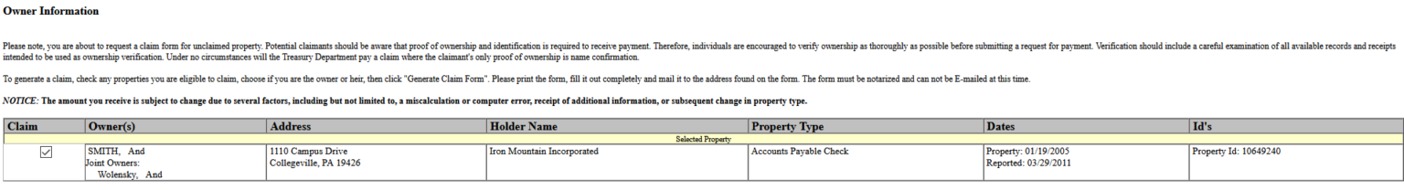 Unclaimed Money In Pennsylvania – The Ultimate Guide - 2024 - Public