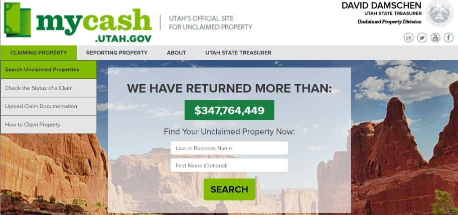 How to Claim Unclaimed Property in Utah Step 1-1