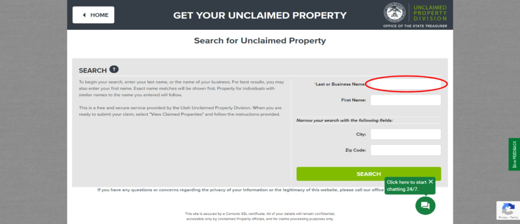 How to Claim Unclaimed Property in Utah Step 1-2